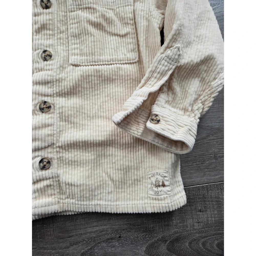 H&m boys cotton corduroy overshirt size‎ 6